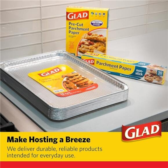 Disposable Bakeware Aluminum Rectangular Cookie Sheets for Baking and Roasting - Picture 5 of 6